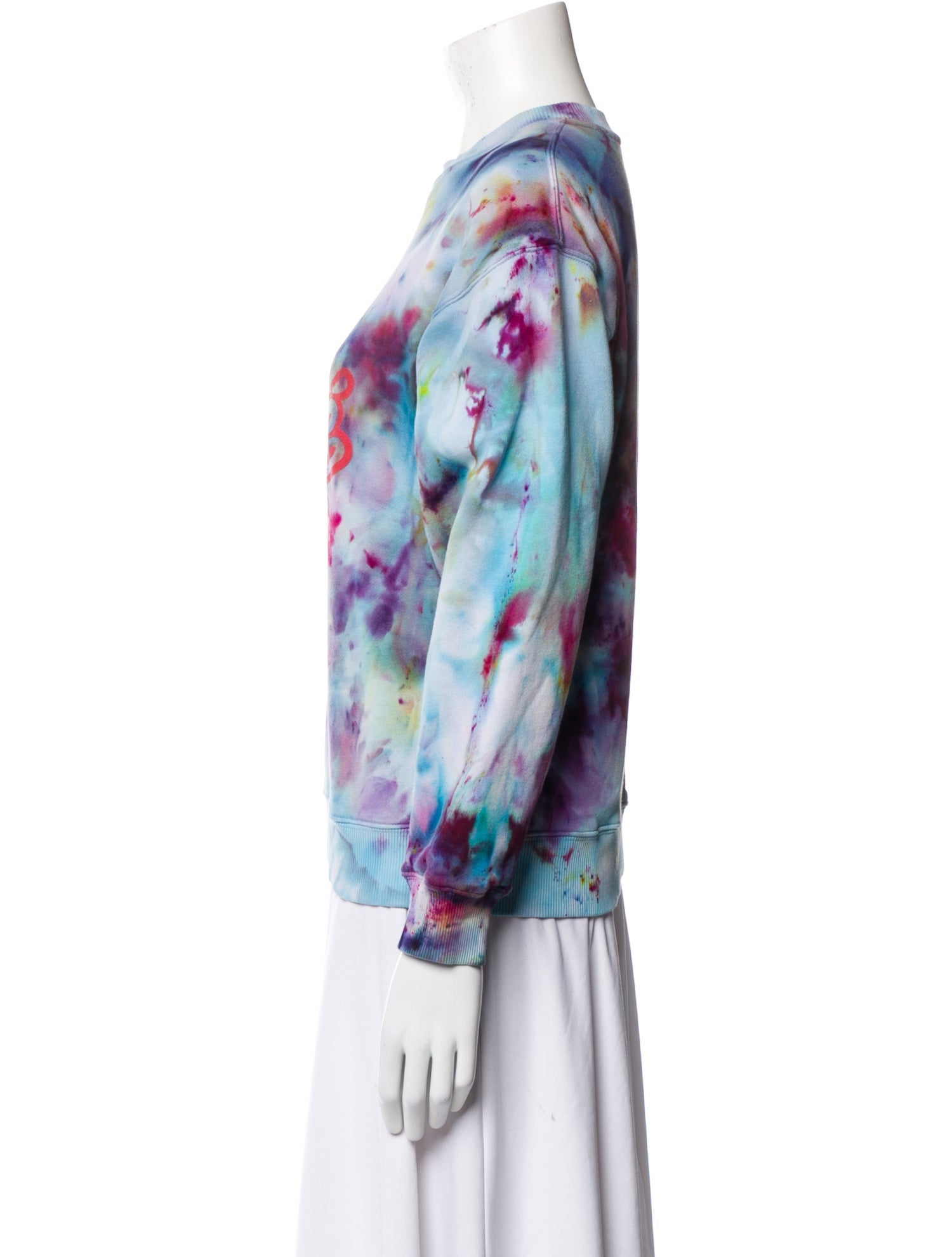 Blazé Milano Tie-Dye Print Crew Neck Sweatshirt