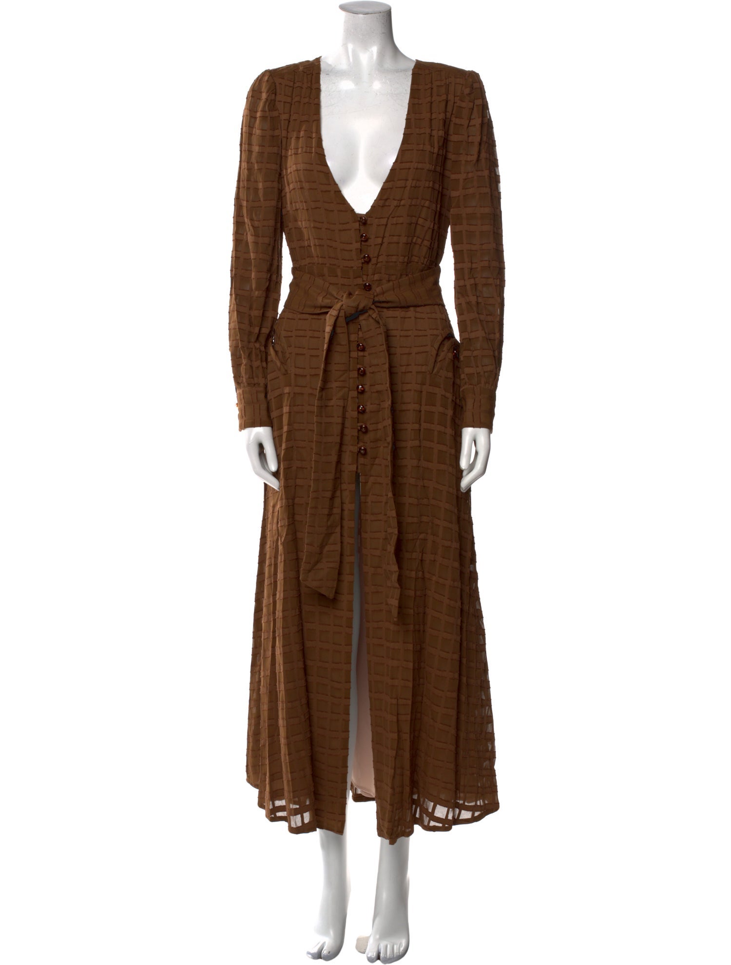 Blazé Milano V-Neck Midi Length Dress