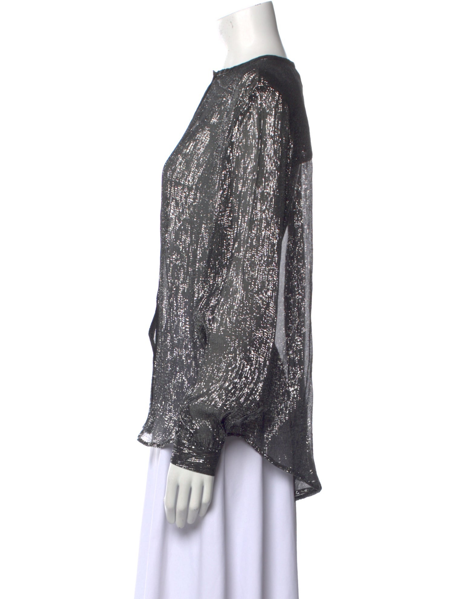 Blazé Milano Silk Patterned Blouse