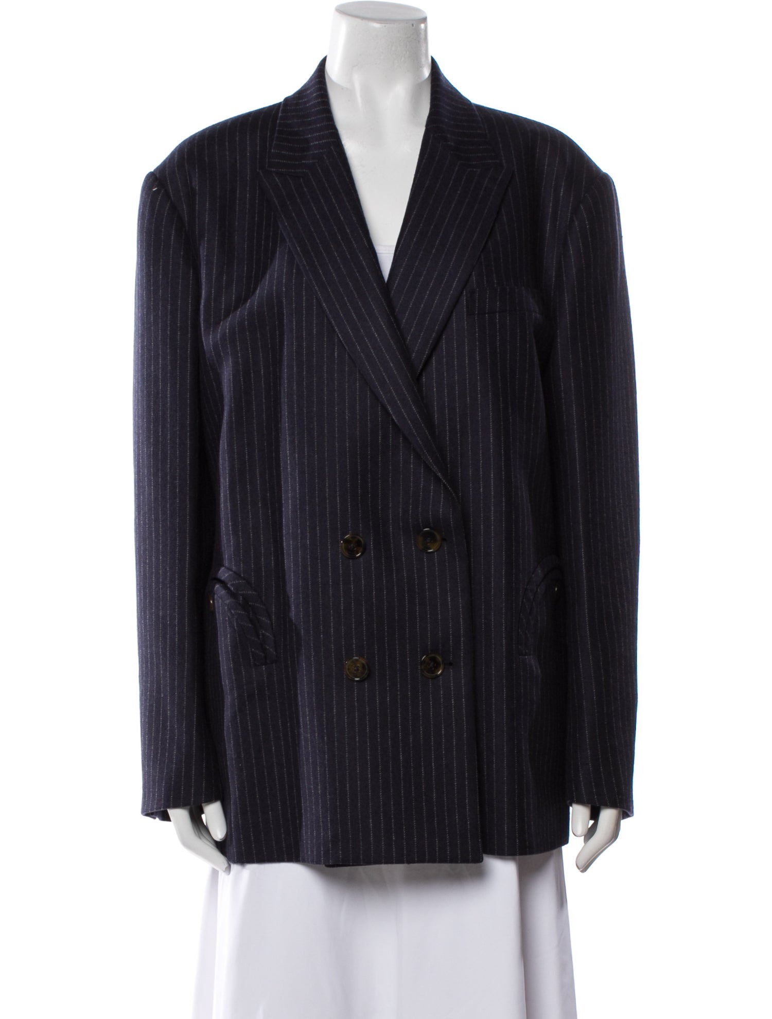 Blazé Milano Virgin Wool Striped Blazer w/ Tags