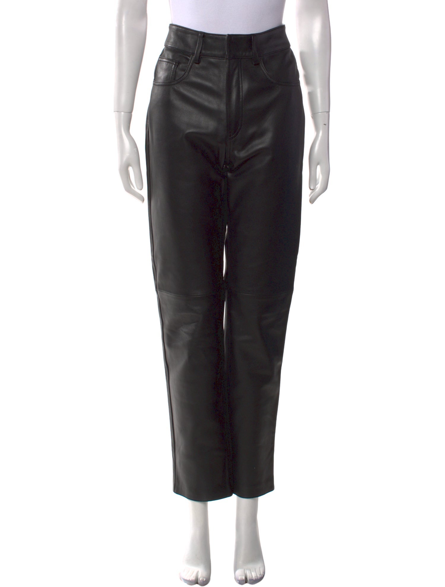 Blazé Milano Leather Straight Leg Pants