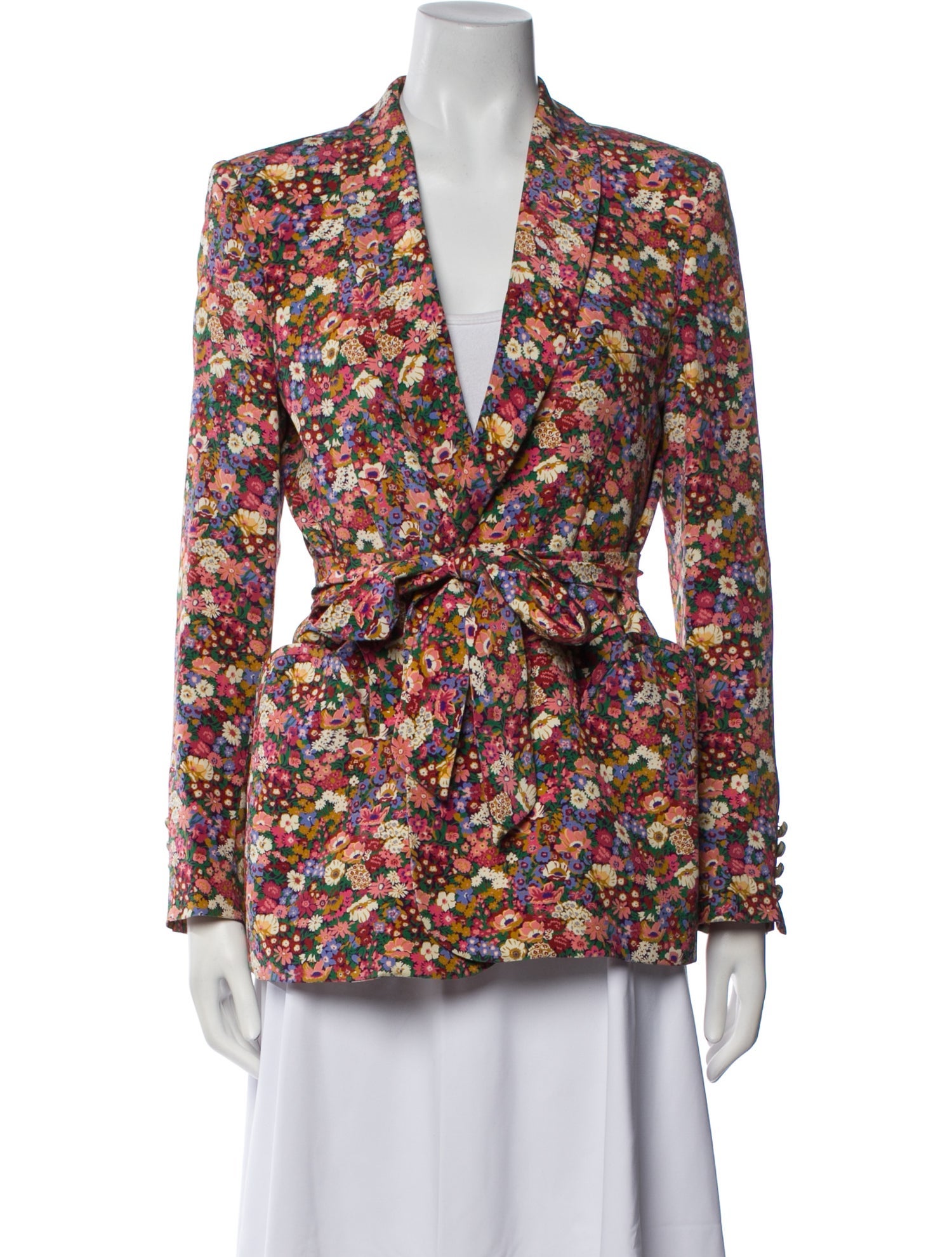 Blazé Milano Silk Floral Print Blazer