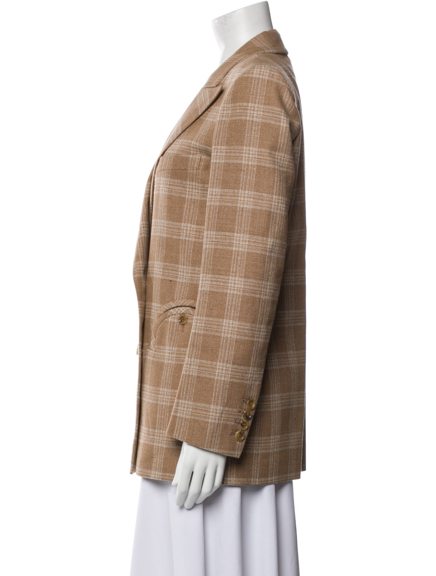 Blazé Milano Plaid Print Blazer w/ Tags