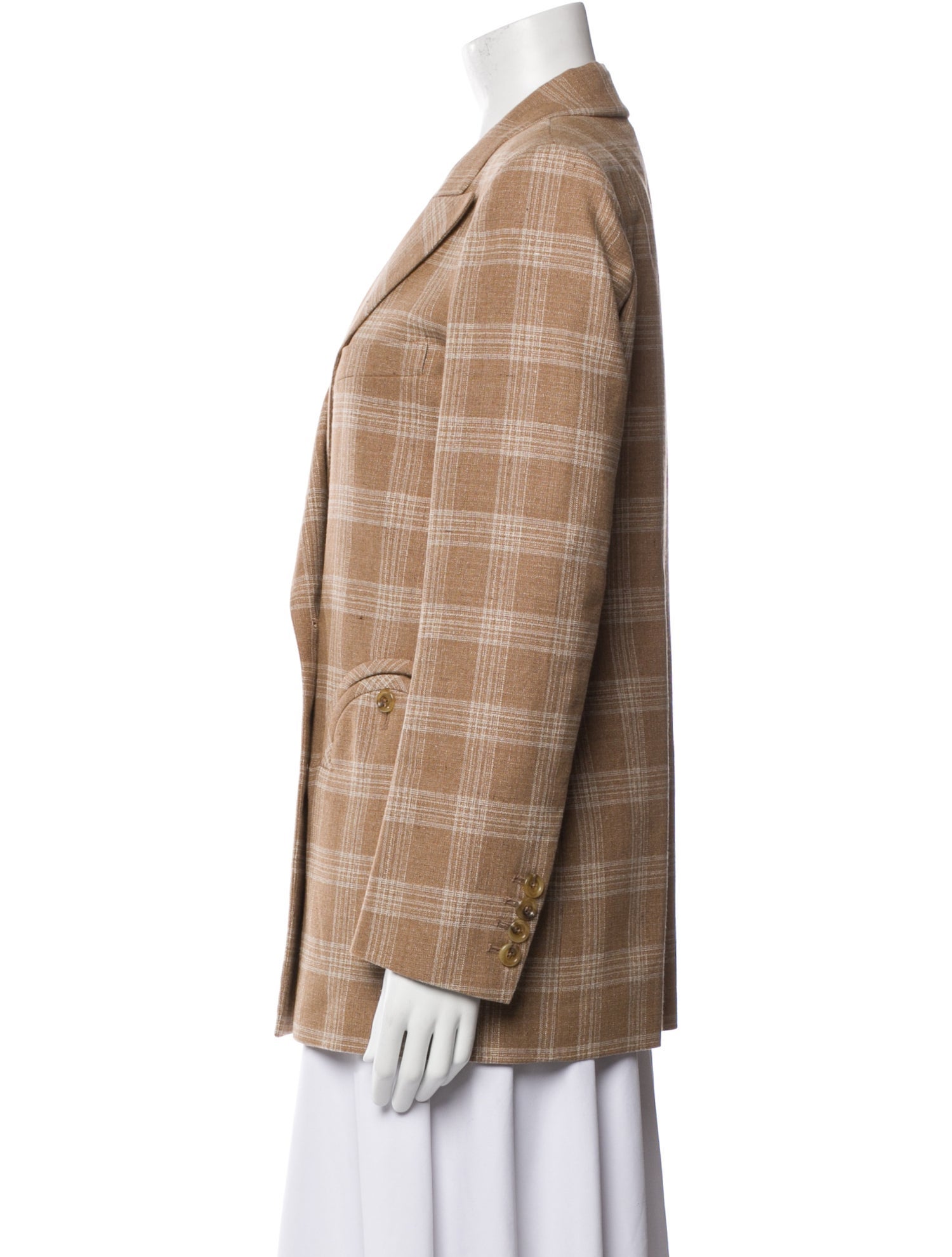 Blazé Milano Plaid Print Blazer w/ Tags