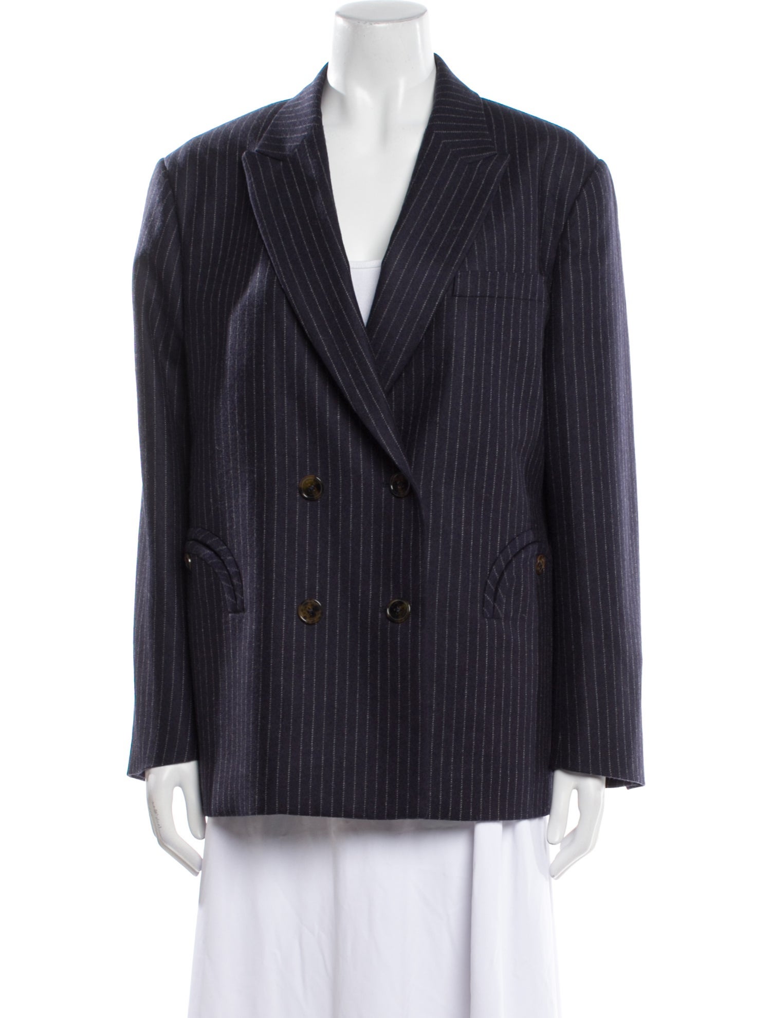 Blazé Milano Virgin Wool Striped Blazer