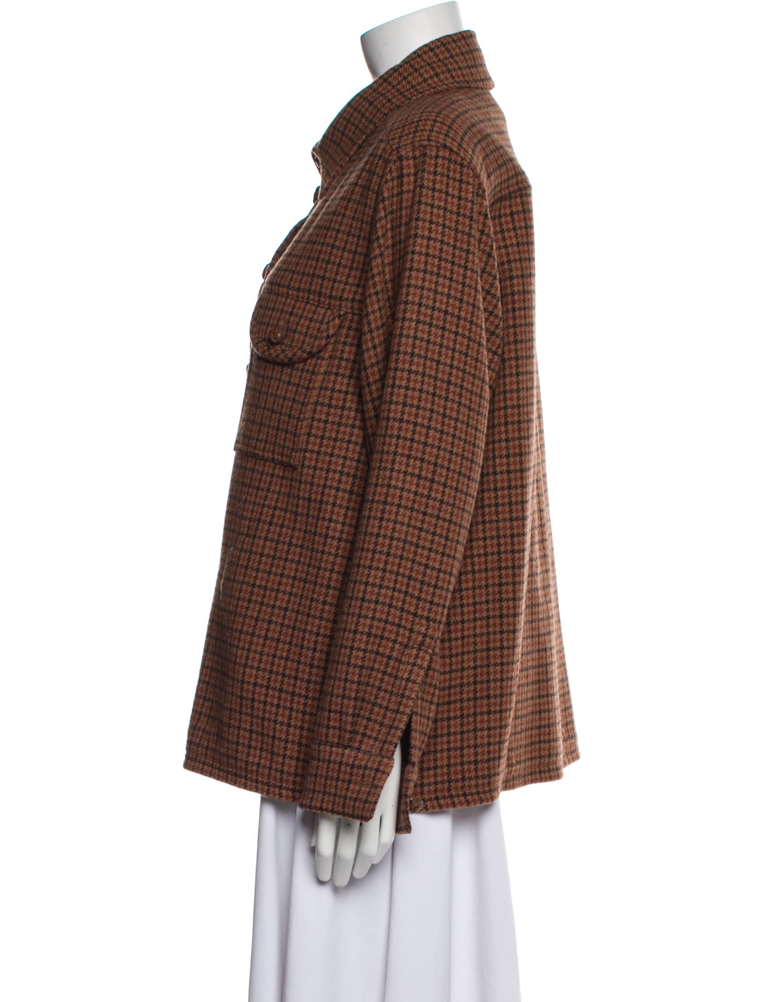 Blazé Milano Wool Plaid Print Jacket