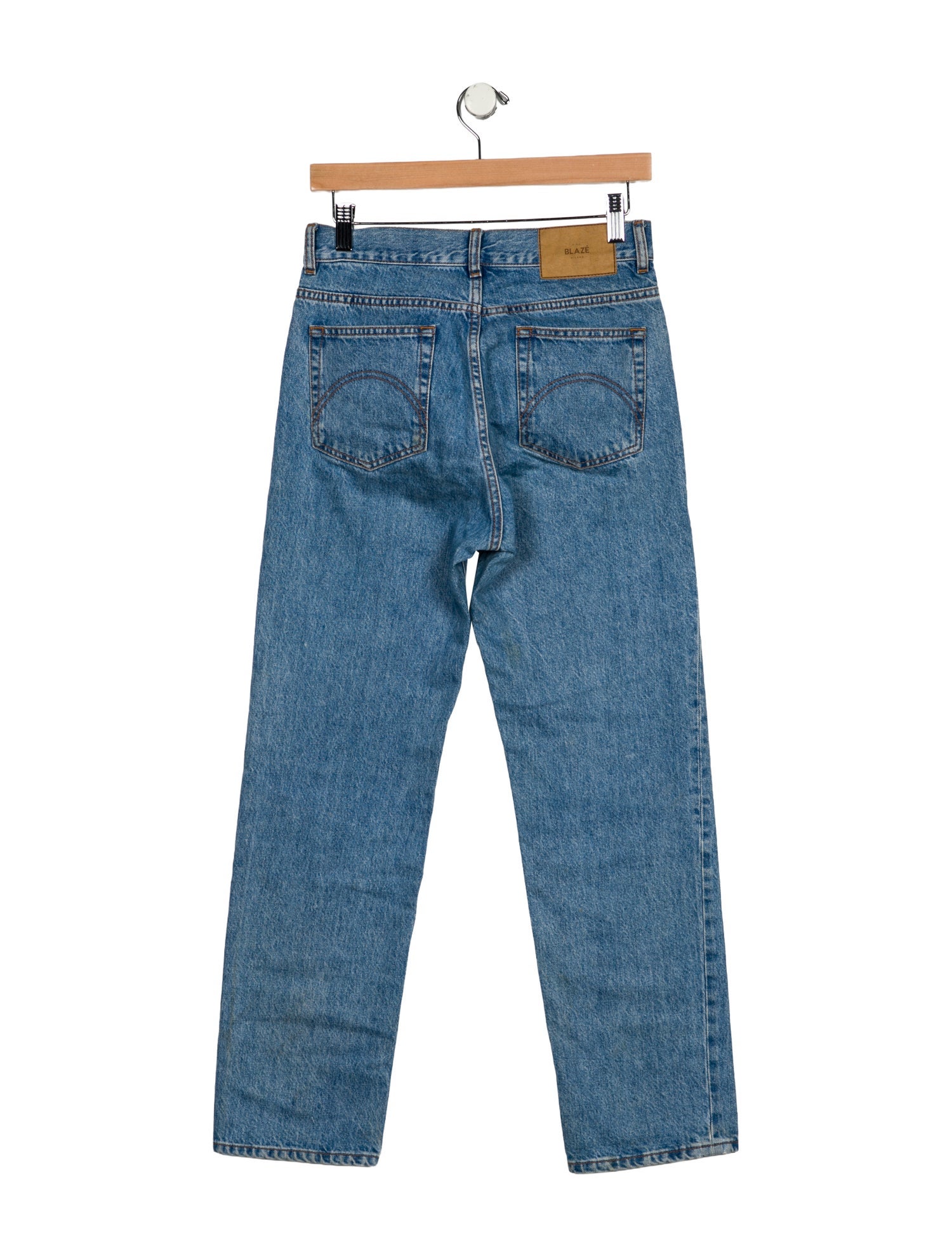 Blazé Milano Mid-Rise Straight Leg Jeans