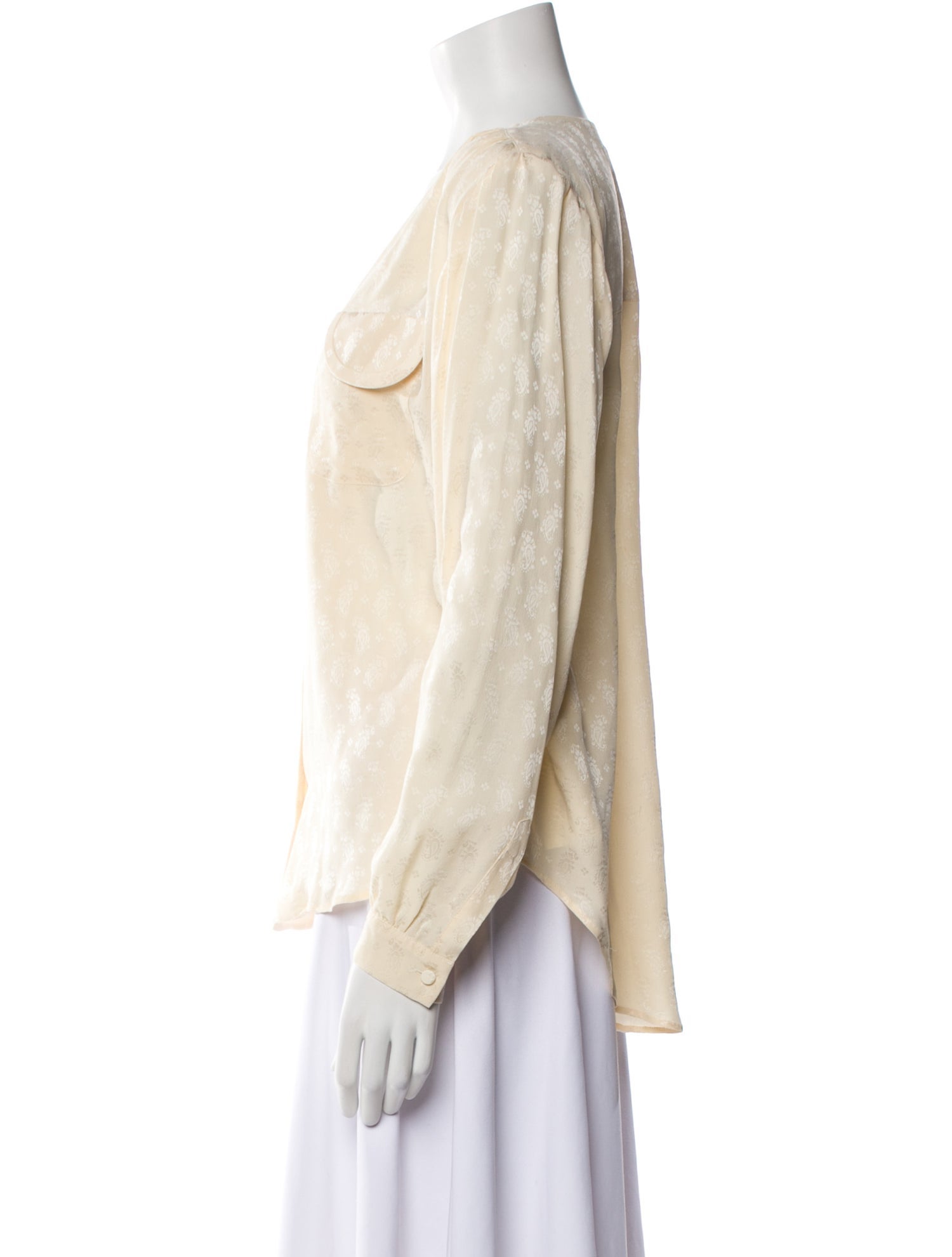 Blazé Milano Silk V-Neck Blouse