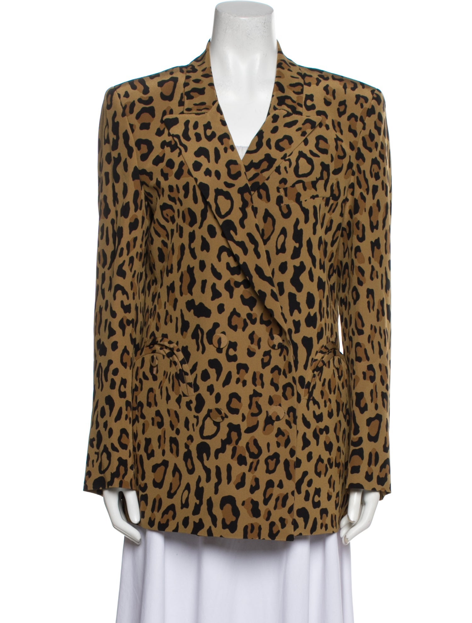Blazé Milano Silk Animal Print Blazer