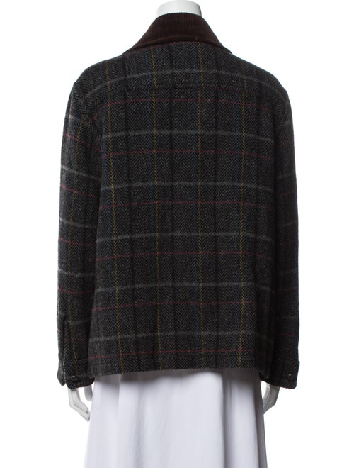Blazé Milano Wool Plaid Print Jacket