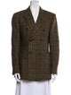 Blazé Milano Virgin Wool Houndstooth Print Blazer