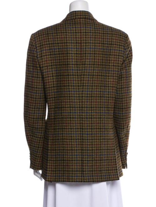 Blazé Milano Virgin Wool Houndstooth Print Blazer