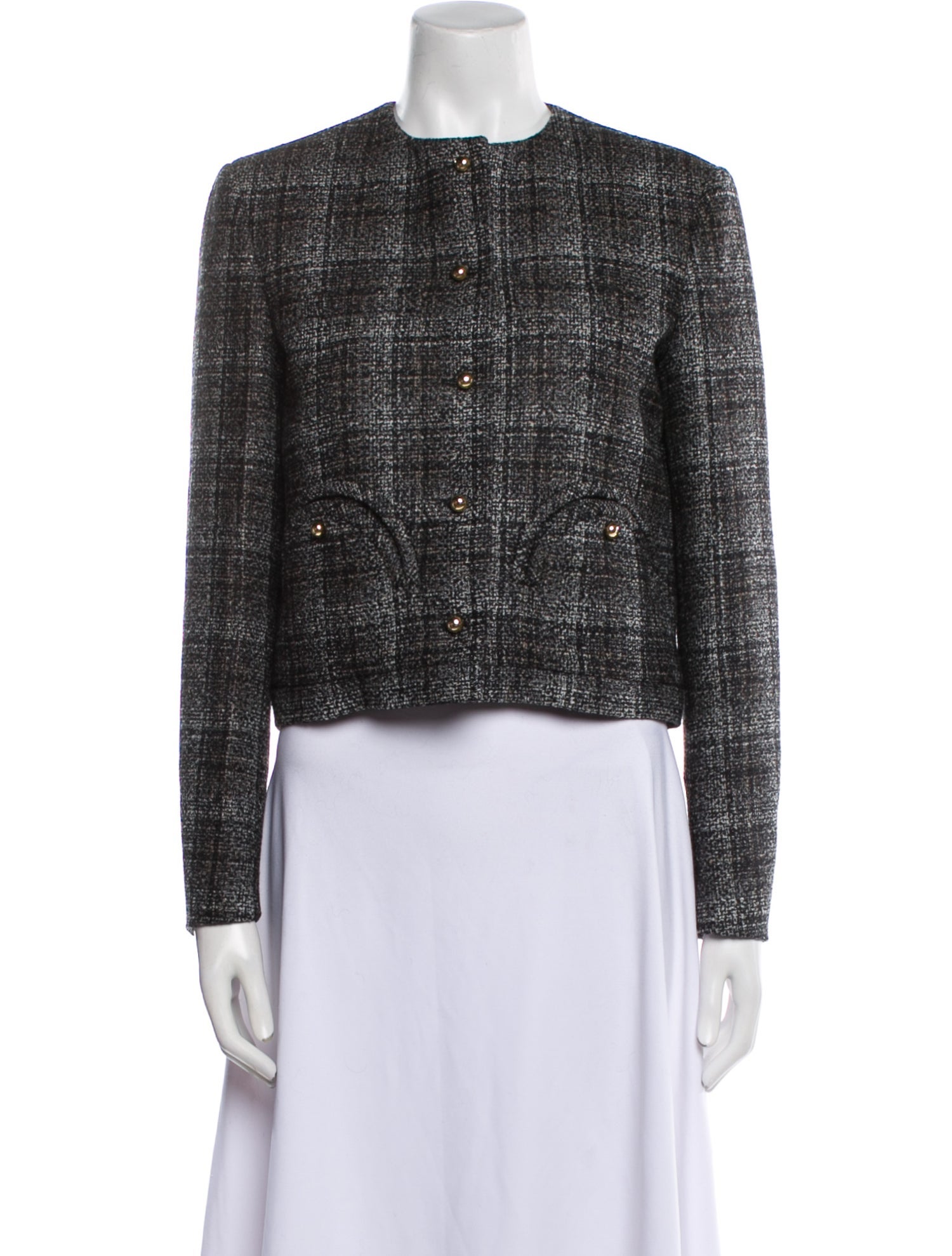 Blazé Milano Virgin Wool Tweed Pattern Evening Jacket w/ Tags