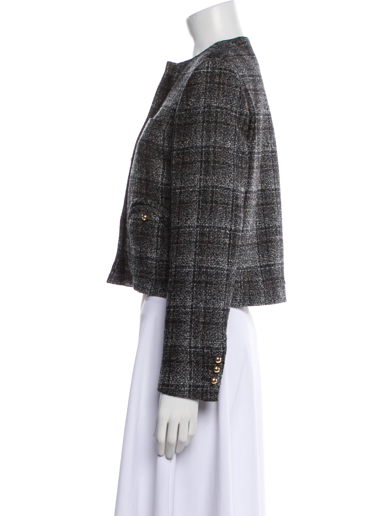 Blazé Milano Virgin Wool Tweed Pattern Evening Jacket w/ Tags