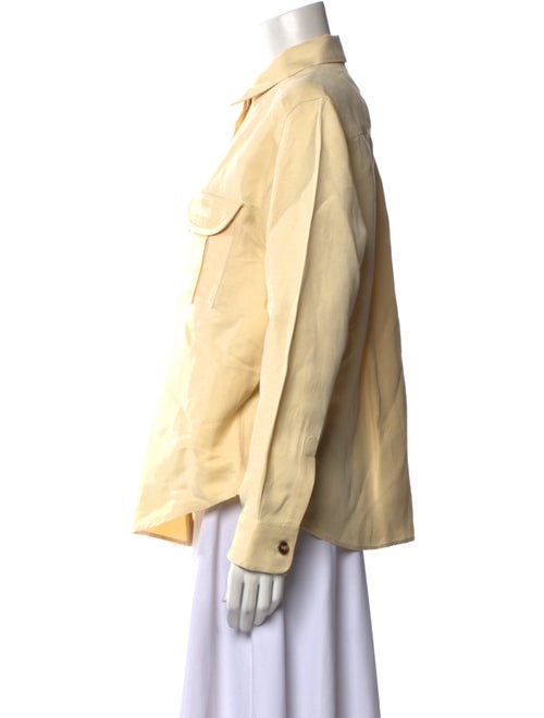 Blazé Milano Linen Long Sleeve Button-Up Top