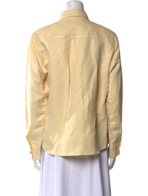 Blazé Milano Linen Long Sleeve Button-Up Top