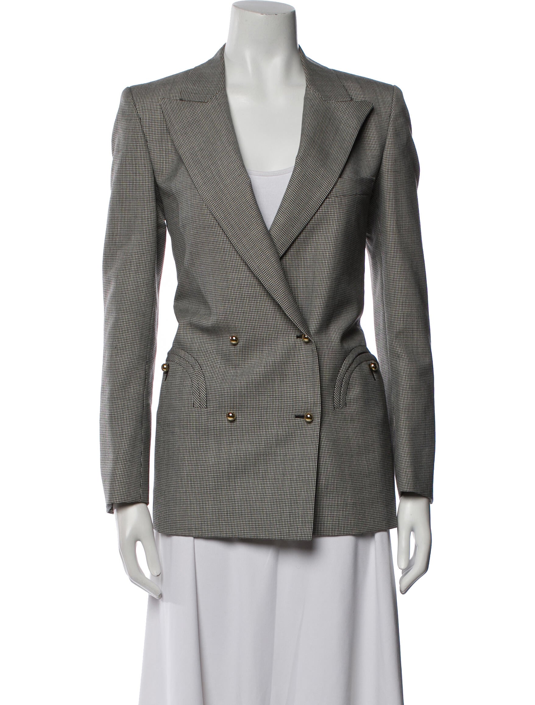 Blazé Milano Houndstooth Print Blazer