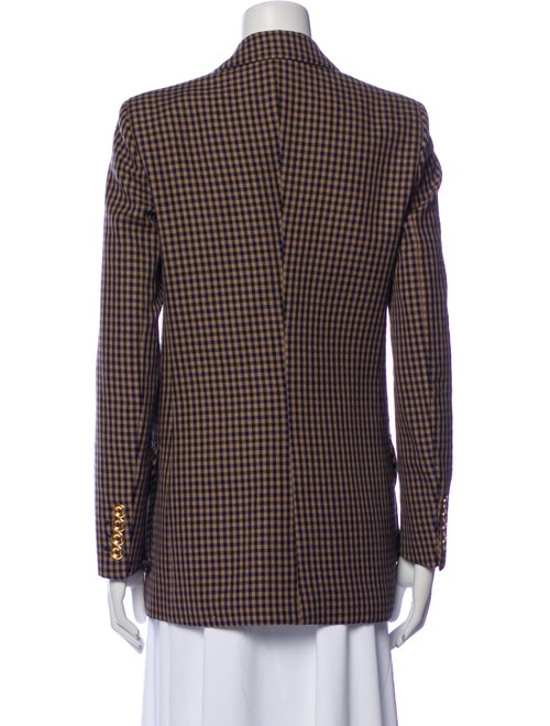 Blazé Milano Wool Plaid Print Blazer