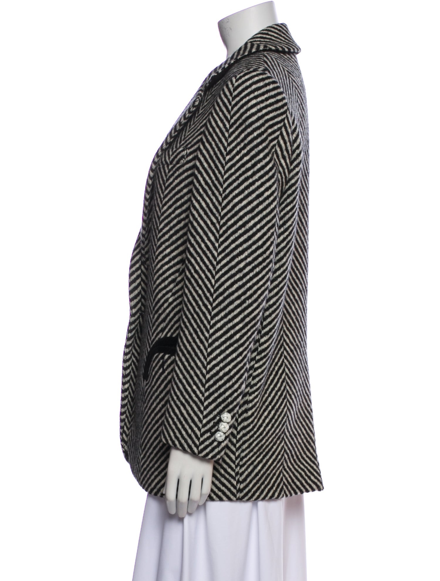 Blazé Milano Wool Striped Coat