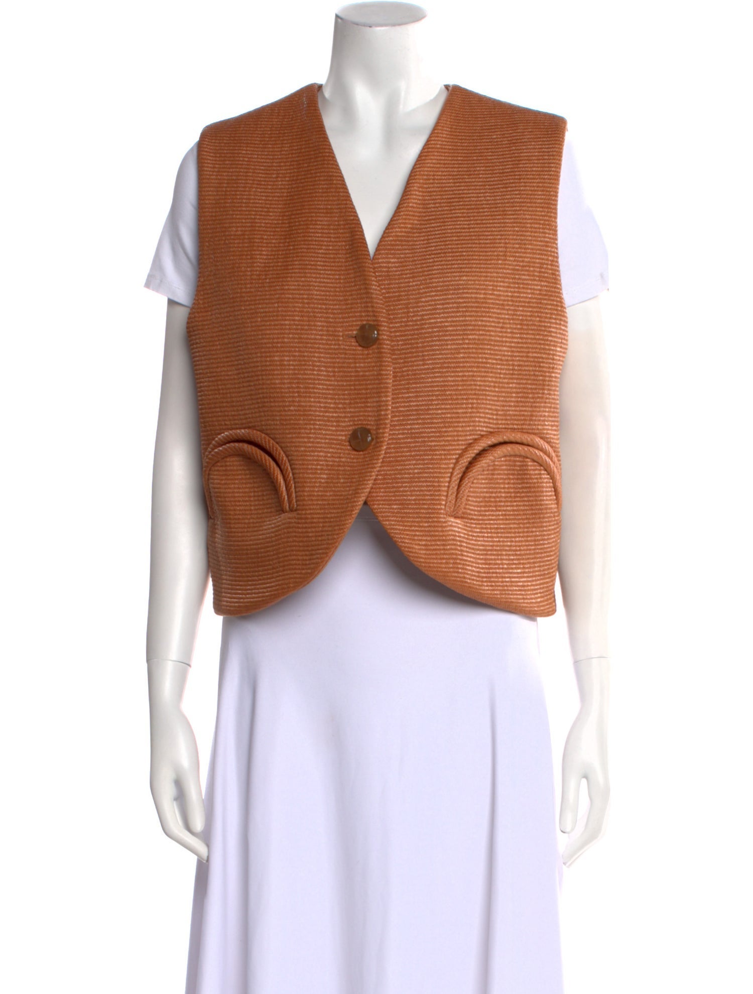 Blazé Milano V-Neck Short Sleeve Crop Top w/ Tags