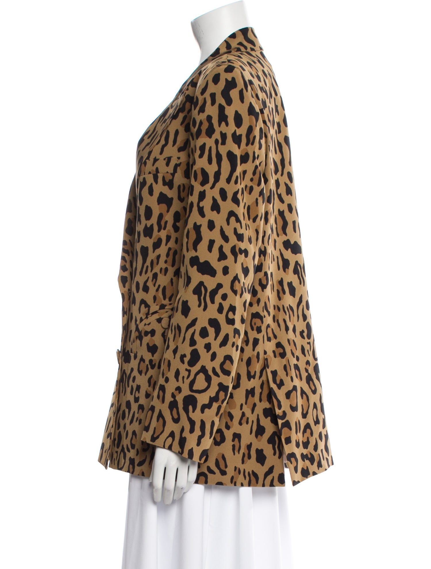 Blazé Milano Silk Animal Print Blazer