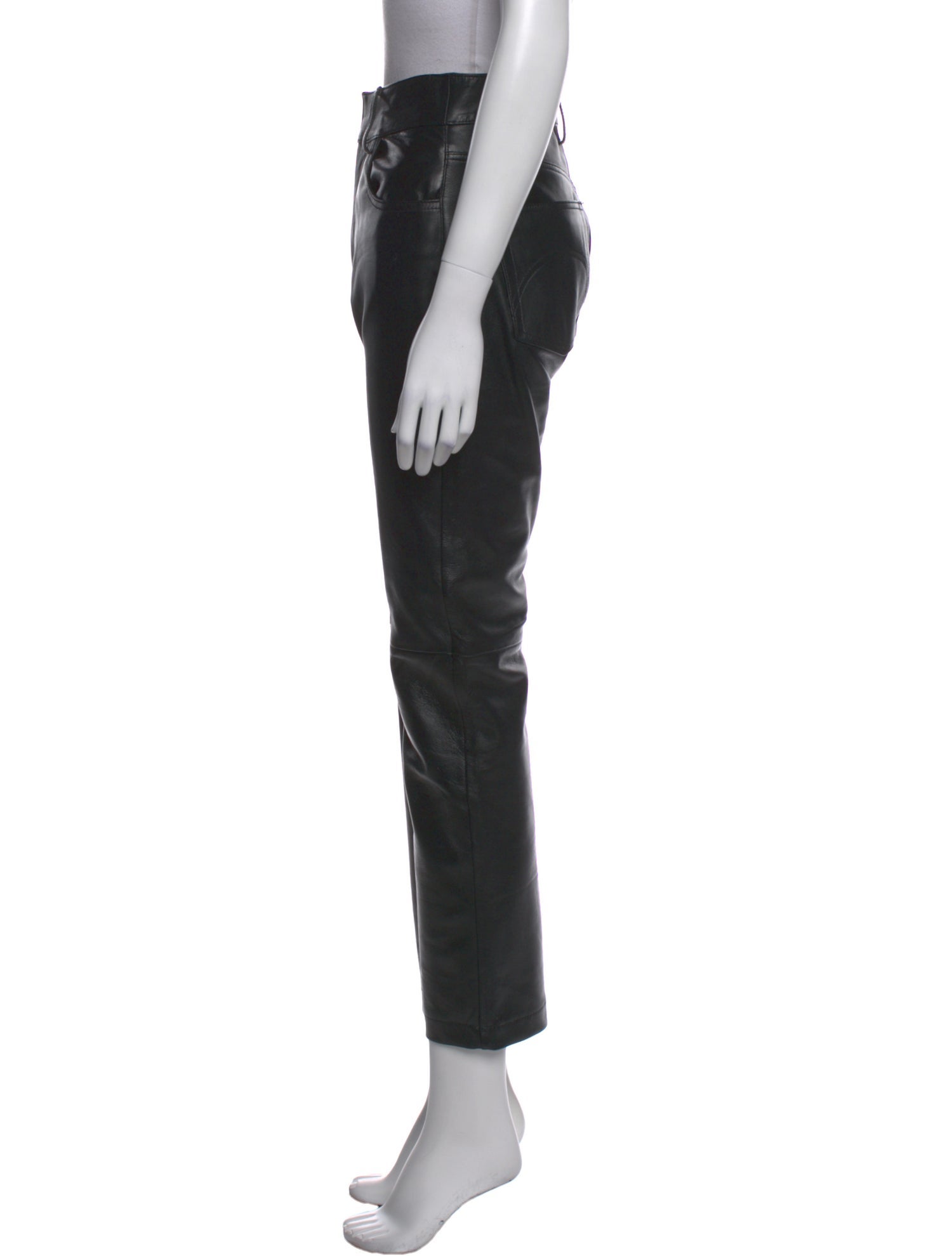 Blazé Milano Leather Straight Leg Pants