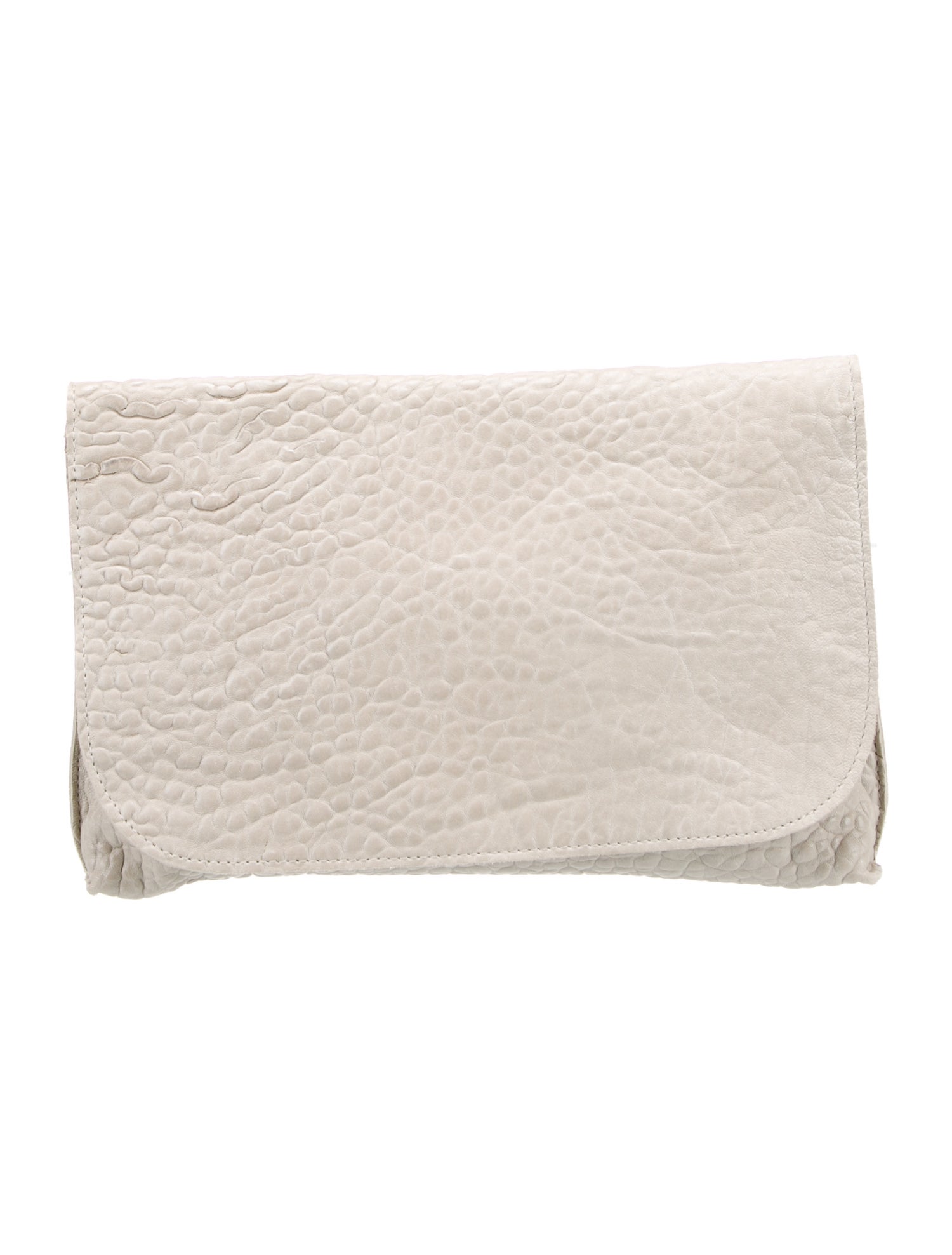 B.May Leather Clutch