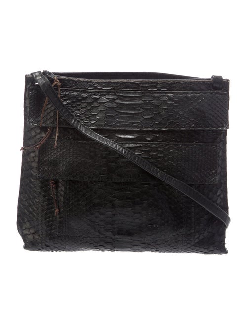 B.May Embossed Leather Shoulder Bag