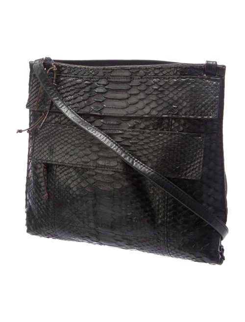 B.May Embossed Leather Shoulder Bag