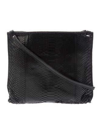 B.May Embossed Leather Shoulder Bag