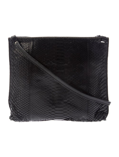 B.May Embossed Leather Shoulder Bag