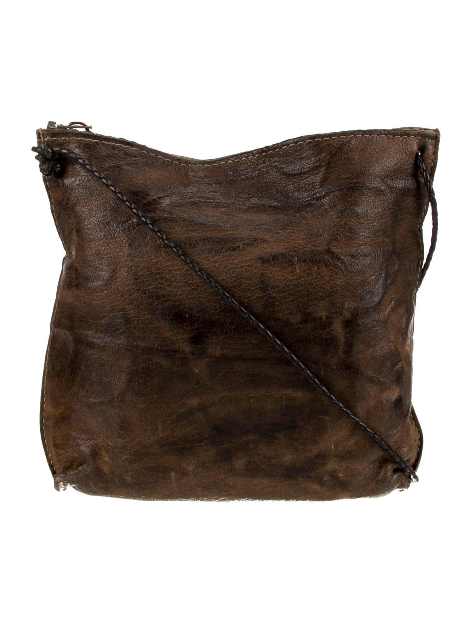 B.May Leather Messenger Bag