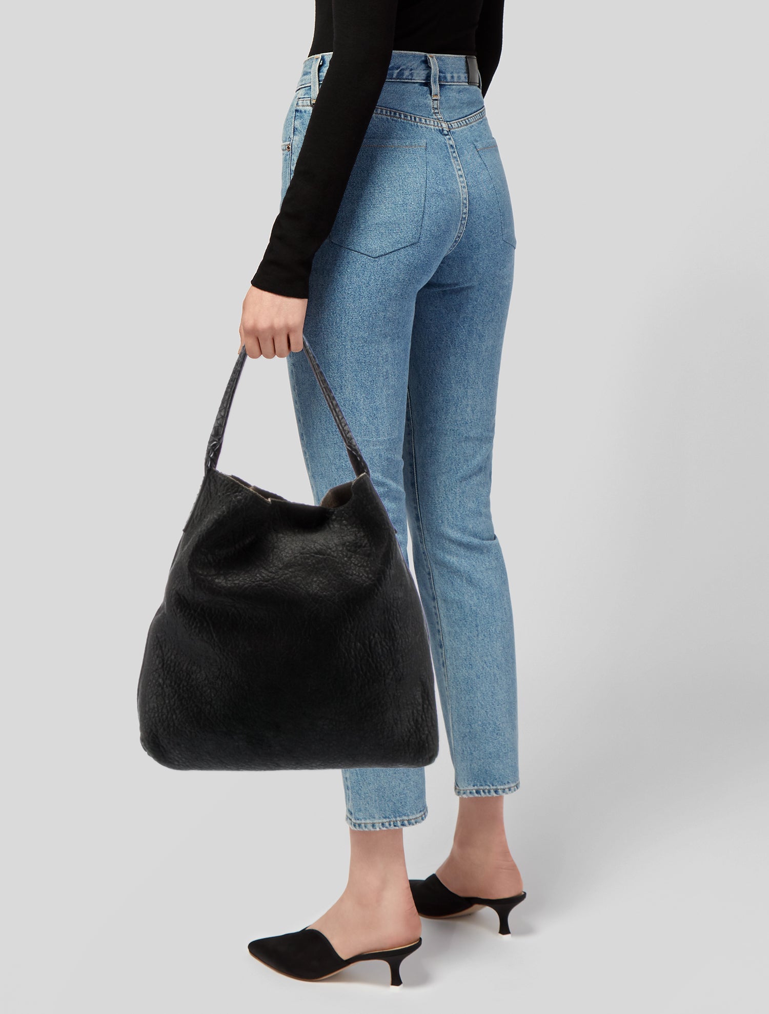 B.May Suede Hobo