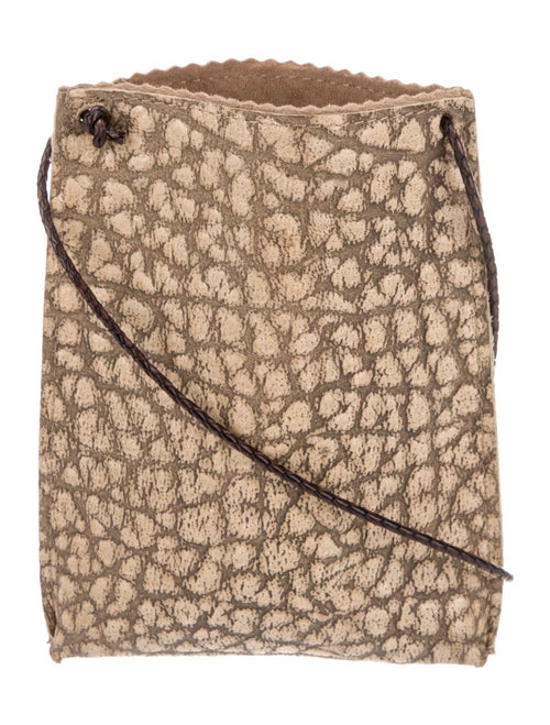 B.May Embossed Leather Crossbody Bag