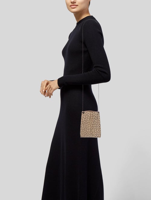 B.May Embossed Leather Crossbody Bag