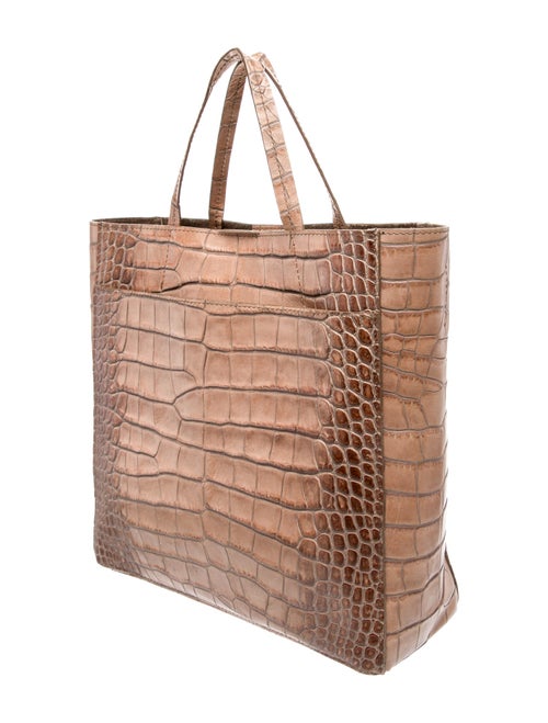 B.May Embossed Leather Top Handle Bag