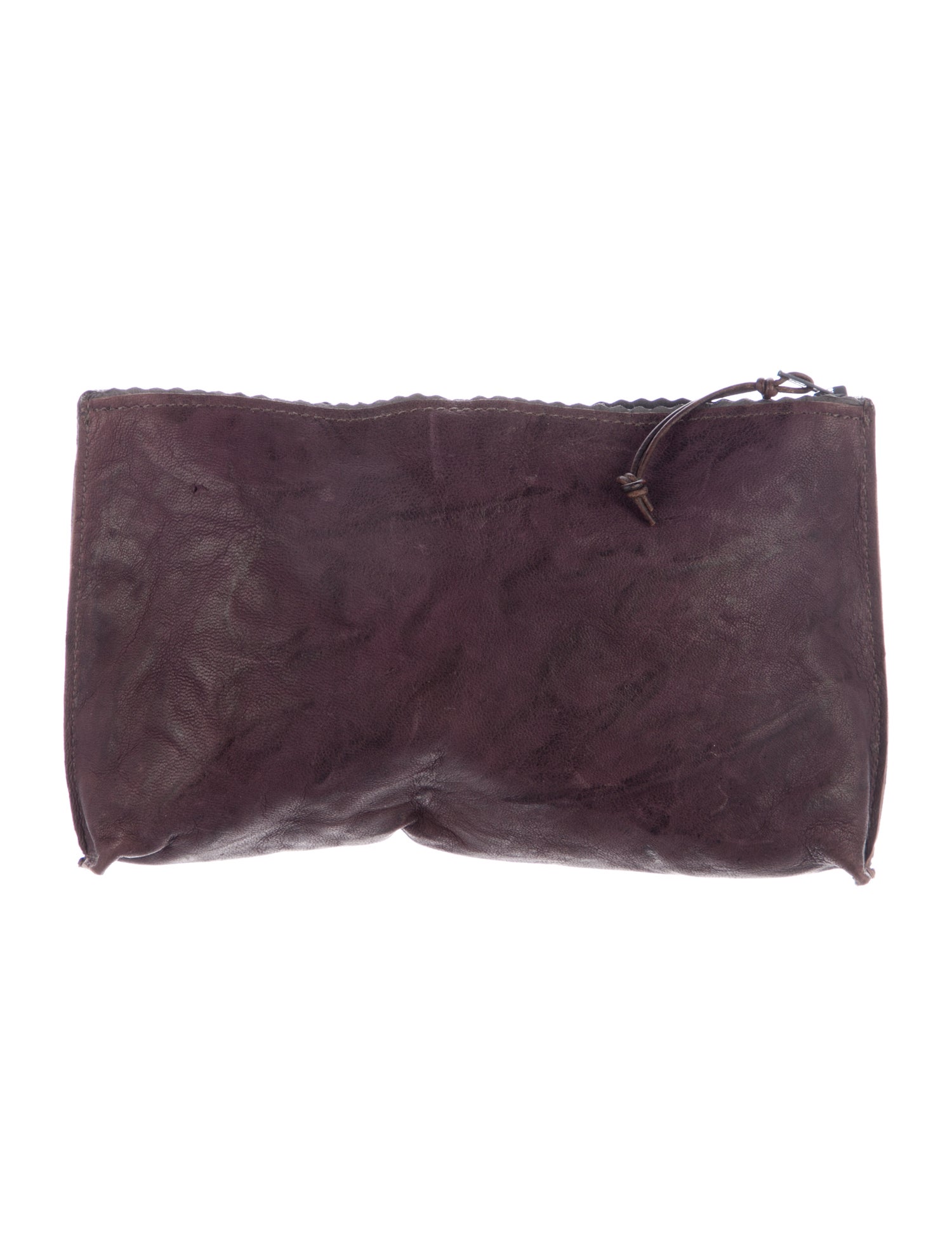 B.May Women's leather cosmetic bag