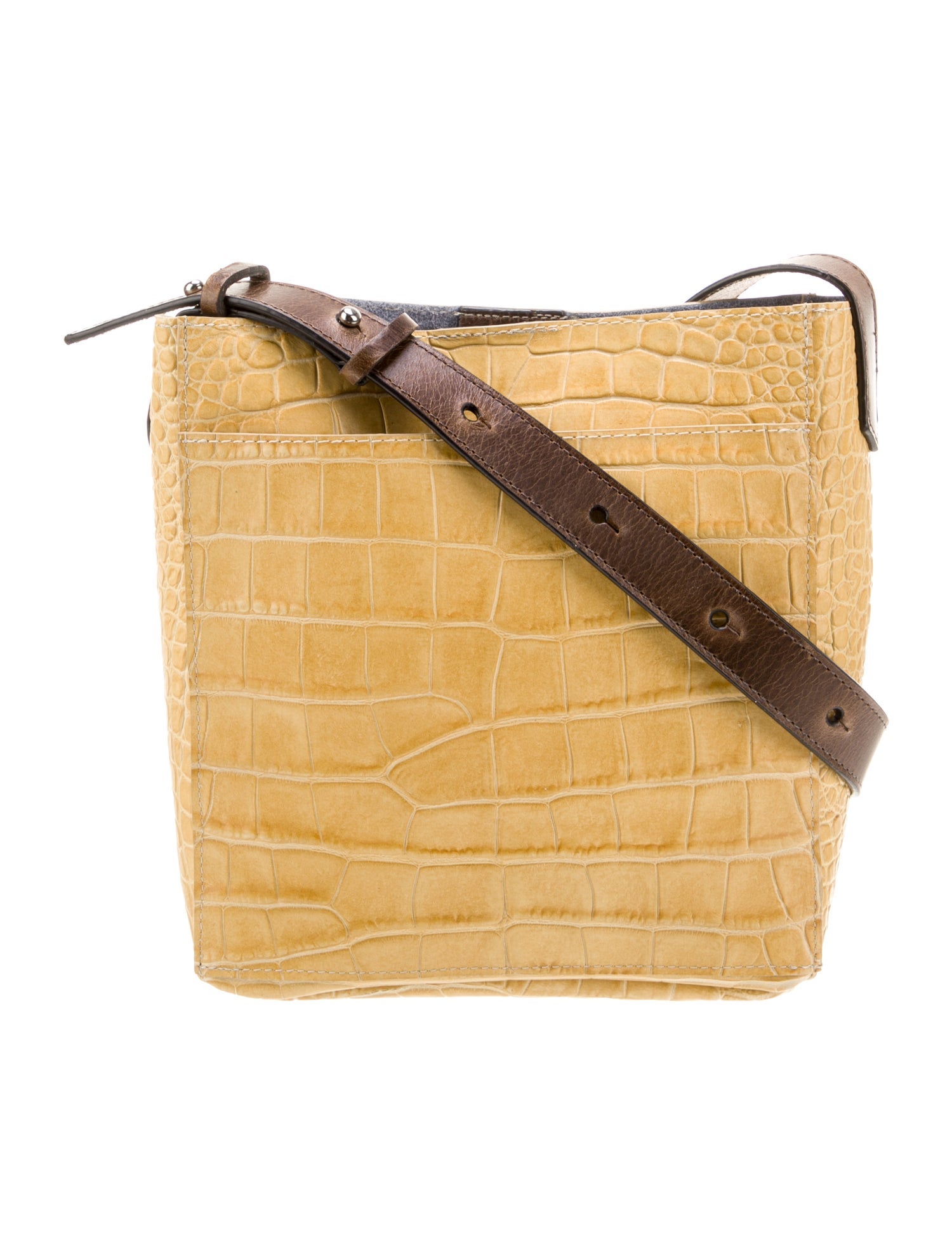 B.May Crocodile Messenger Bag
