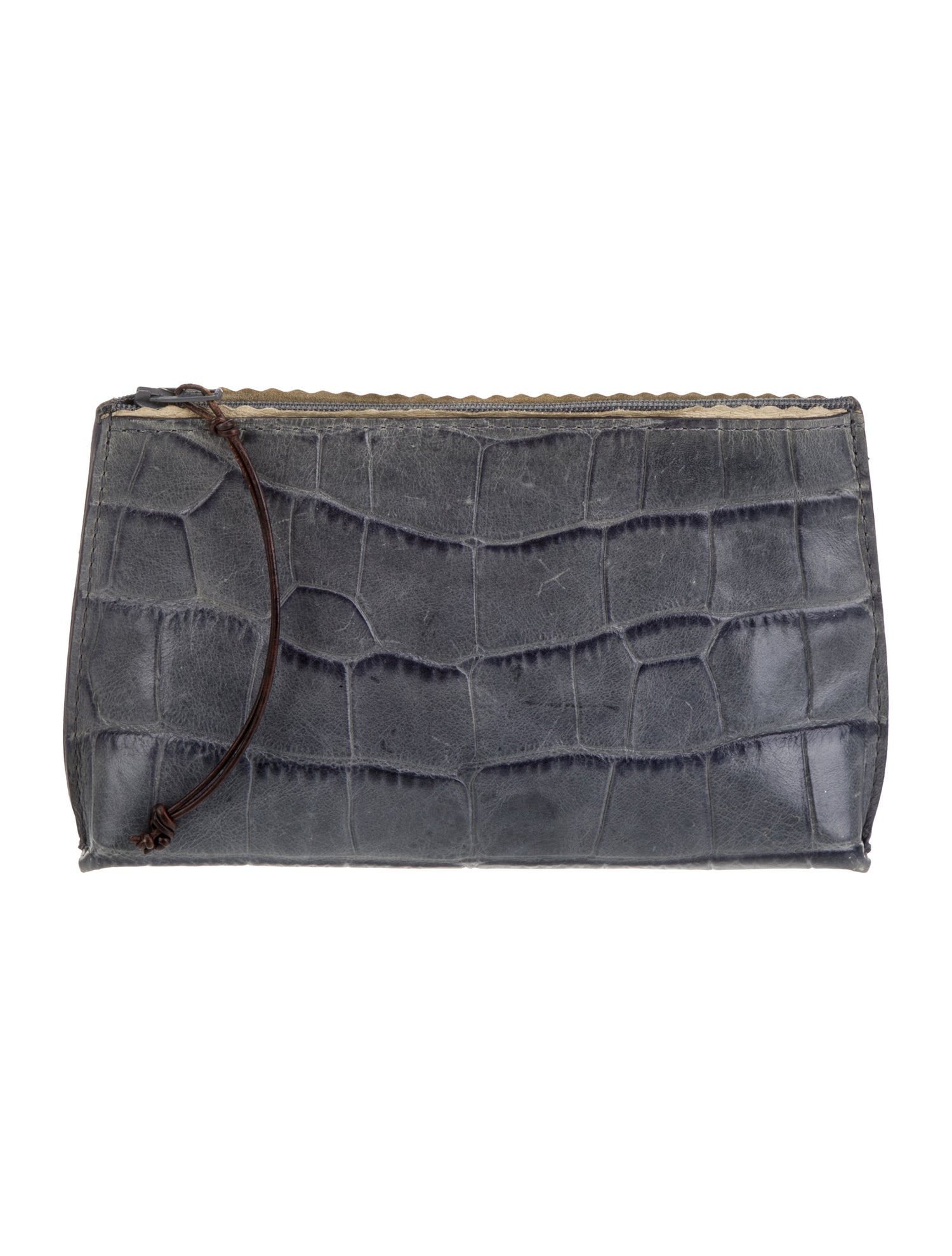B.May Leather Clutch