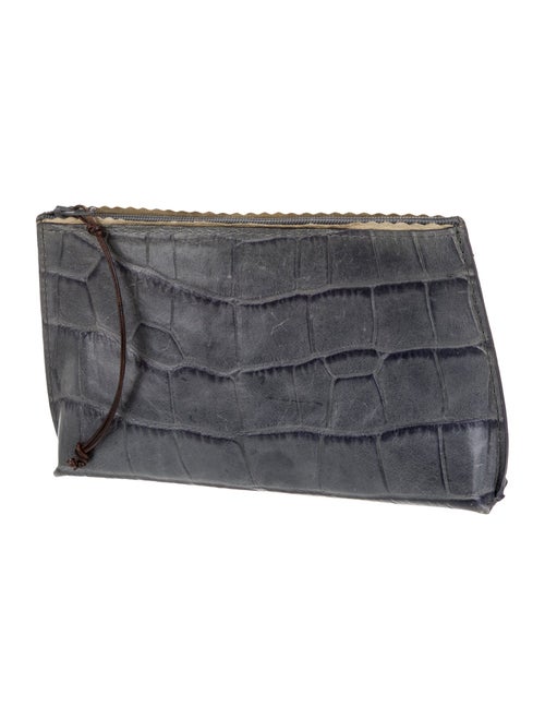 B.May Leather Clutch