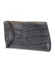 B.May Leather Clutch