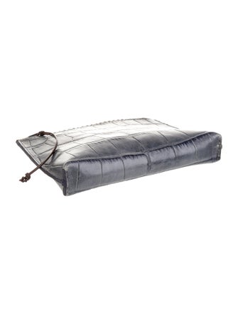 B.May Leather Clutch