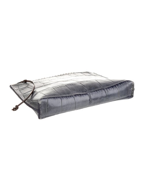 B.May Leather Clutch