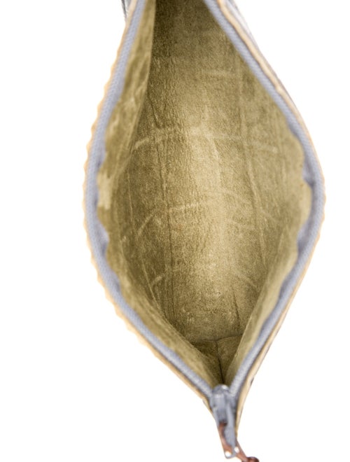 B.May Leather Clutch