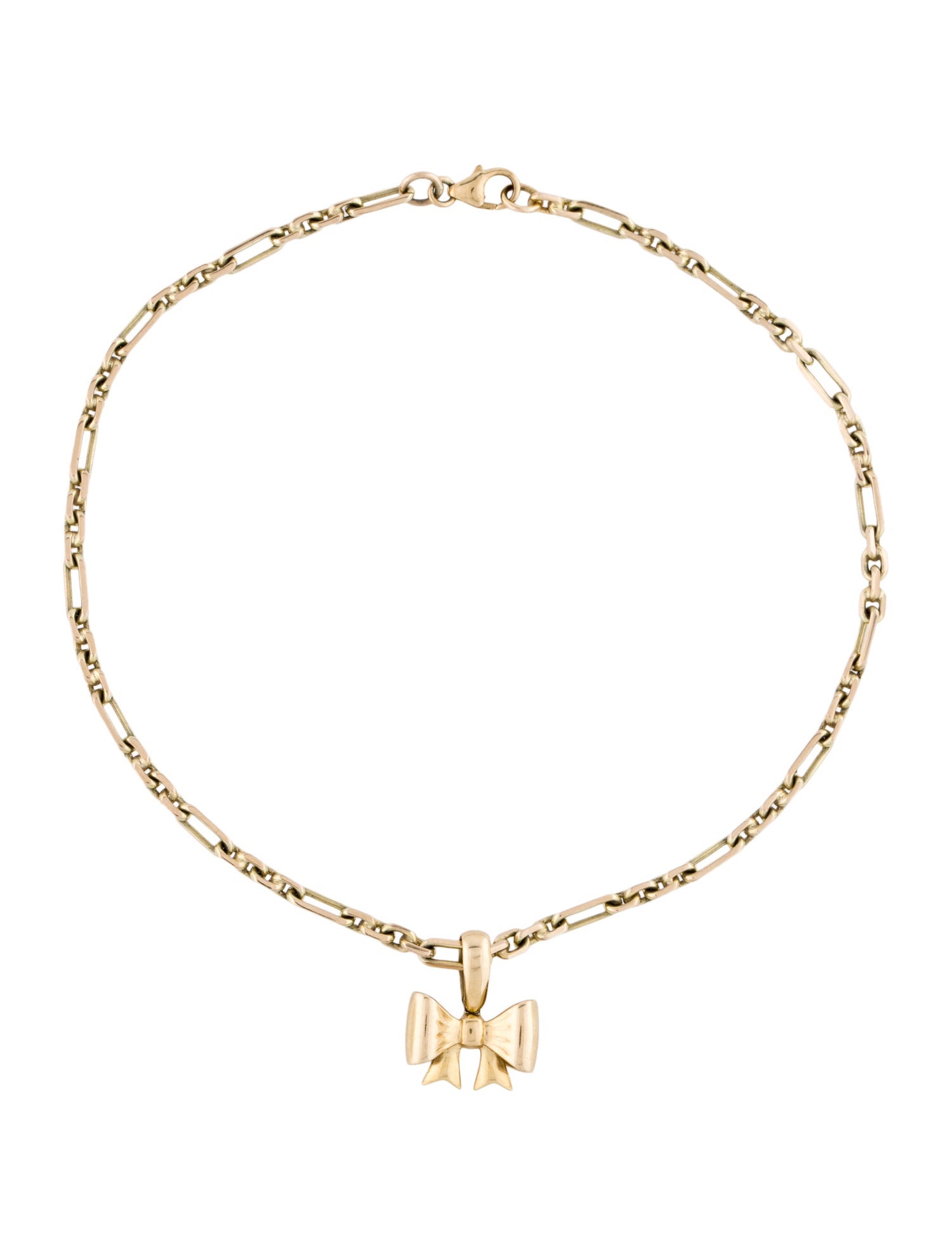 Olivia Bond 9K Bow Charm Summer Anklet
