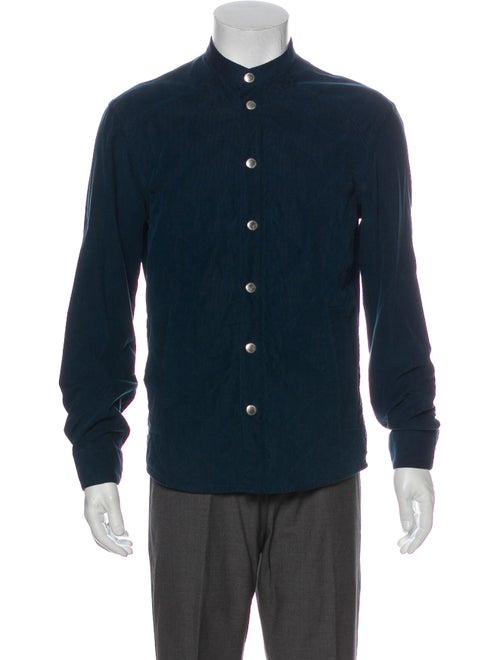 Umit Benan Quilted Corduroy Shirt teal