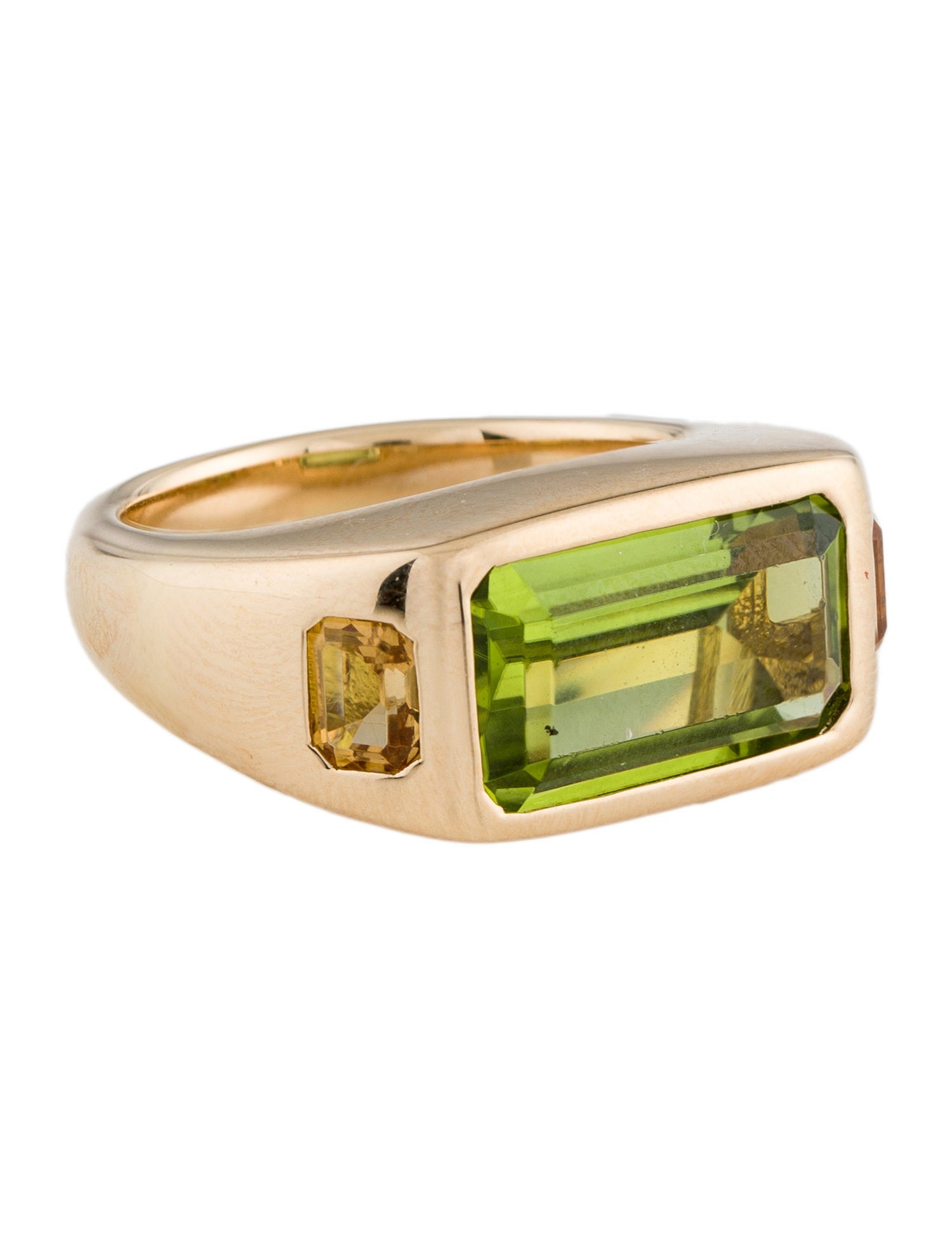 Brent Neale 18K Peridot & Citrine Signature Ring