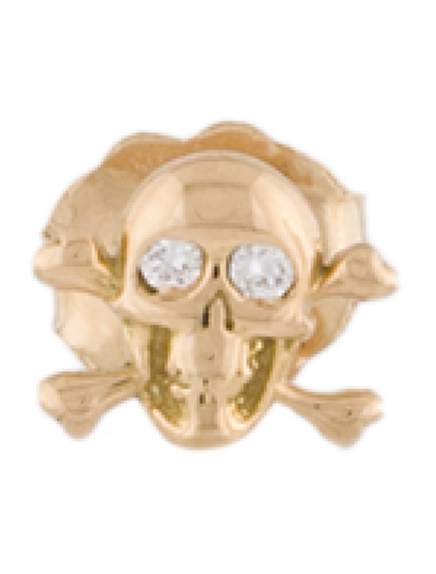Brent Neale 18K Diamond Micro 'Not Today' Skull Single Earring