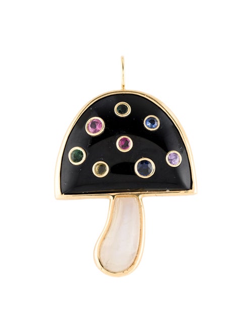 Brent Neale 18K Mutlistone Magic Mushroom Pendant