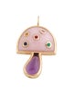Brent Neale 18K Multistone Small Magic Mushroom Pendant